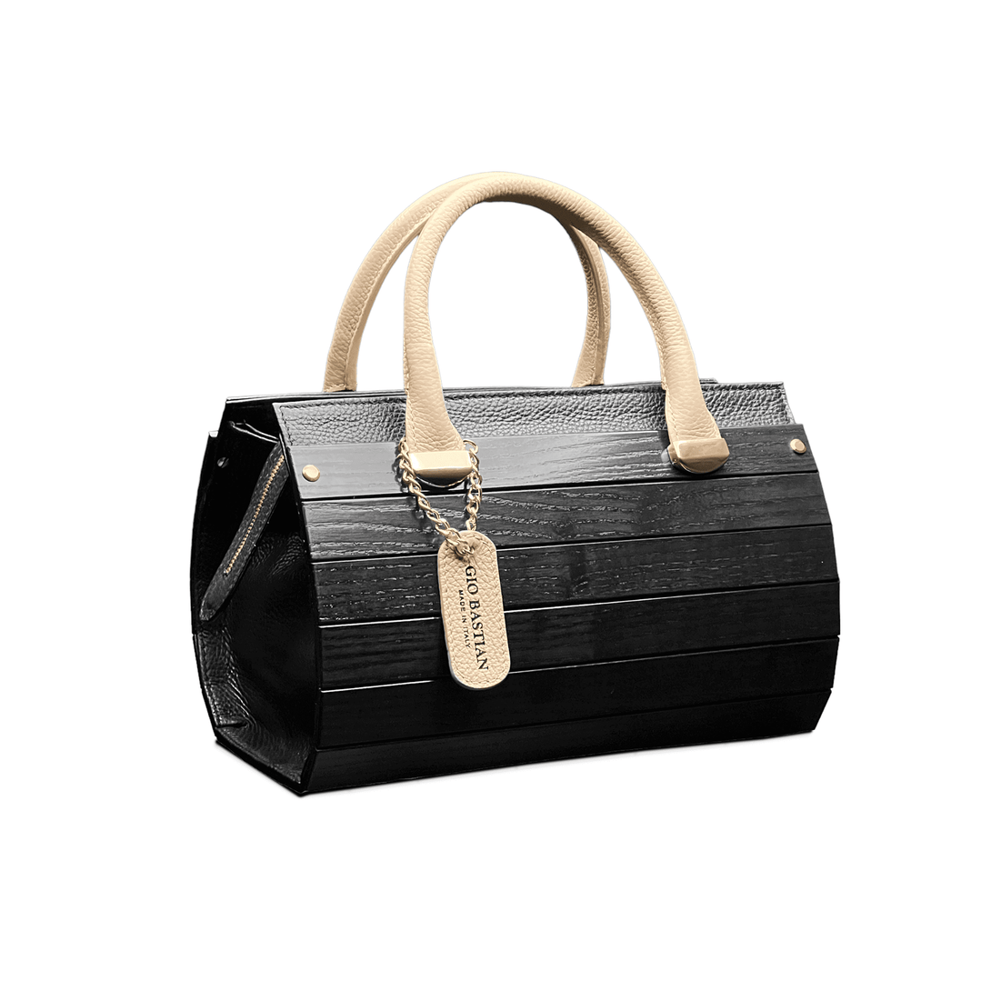 Bauletto "Naomi" in Legno a Doghe Nere - Gio Bastian