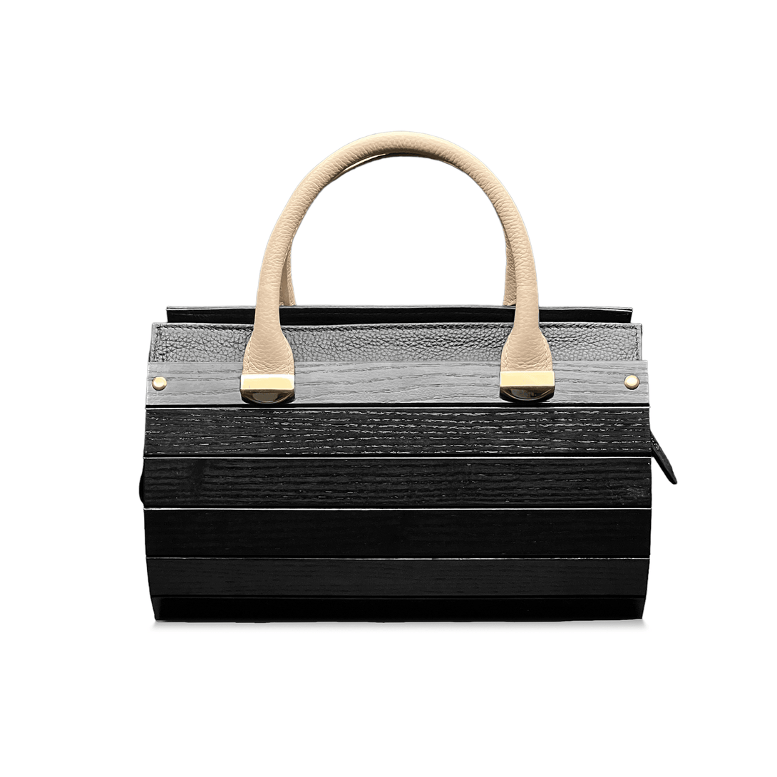 Bauletto "Naomi" in Legno a Doghe Nere - Gio Bastian